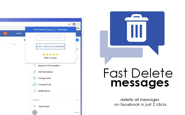 Facebook Fast Delete Messages