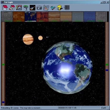 1st Light 3D Solar System Simulator