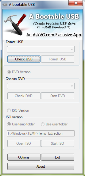 bootable universal usb installer