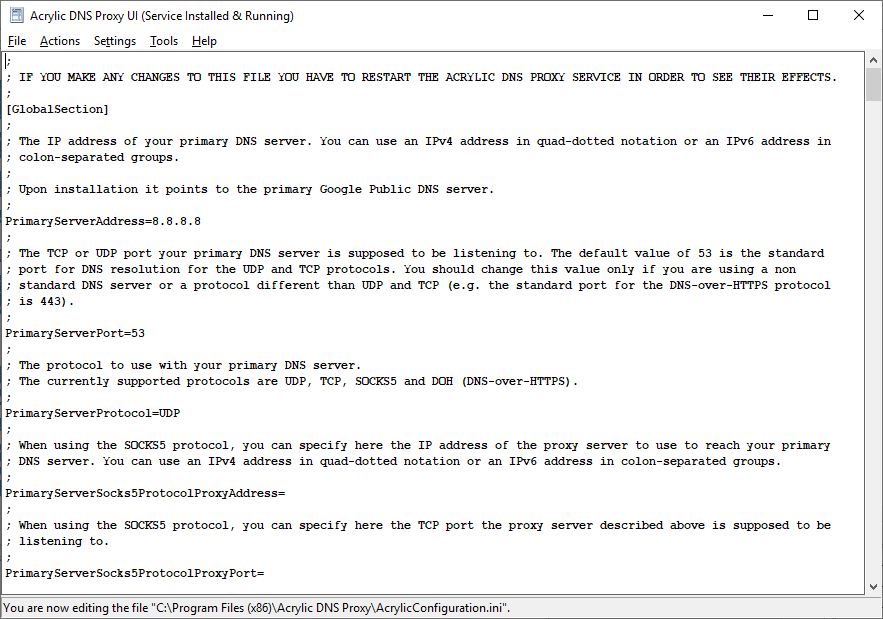 Acrylic DNS Proxy