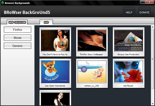 Browser Backgrounds