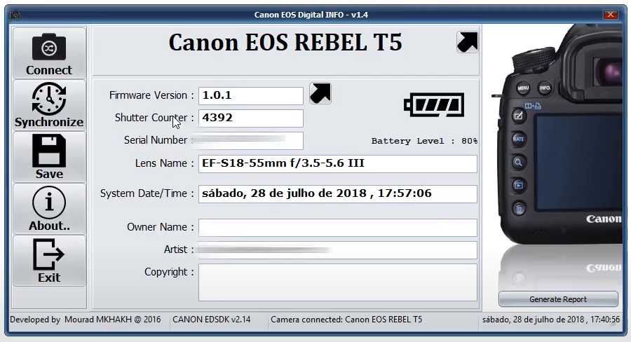 Canon EOS DIGITAL Info