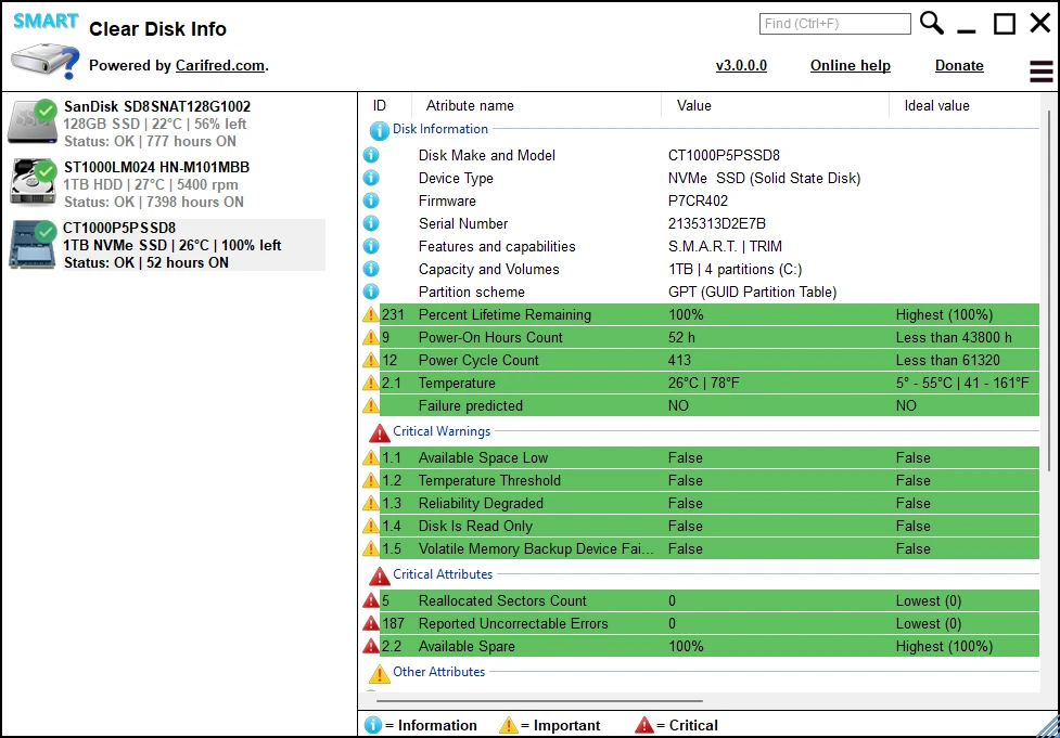 Clear Disk Info