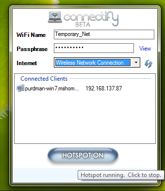 Connectify Hotspot
