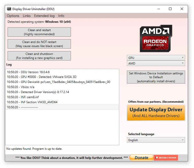 Display Driver Uninstaller (DDU)
