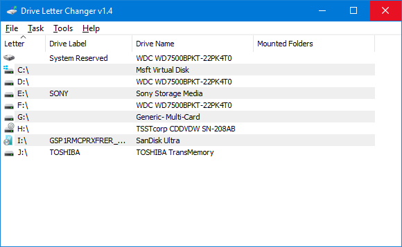 Drive Letter Changer