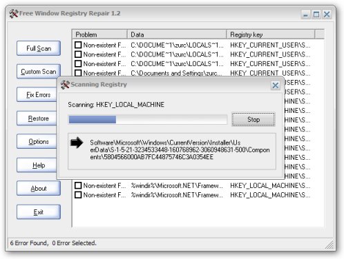 window registry repair 3.6