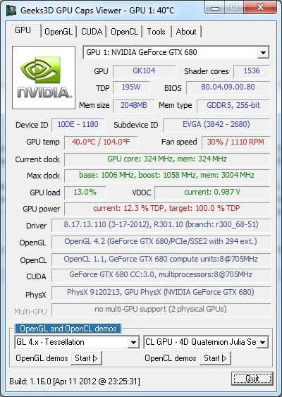 GPU Caps Viewer