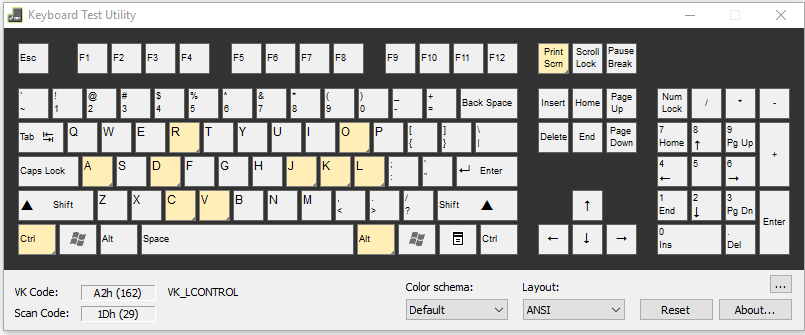 Keyboard Test Utility