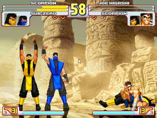 Caiman free games: Mortal Kombat vs Streetfighter by Mugen9s.