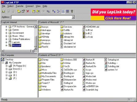 LapLink FTP