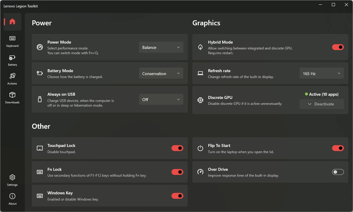 Lenovo Legion Toolkit