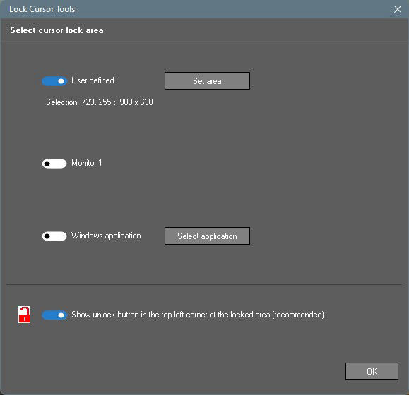 Lock Cursor Tools