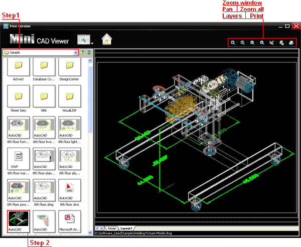 Mini CAD Viewer