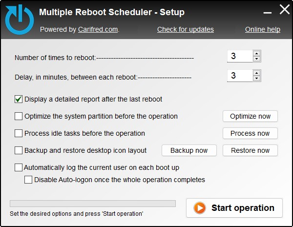 Multiple Reboot Scheduler