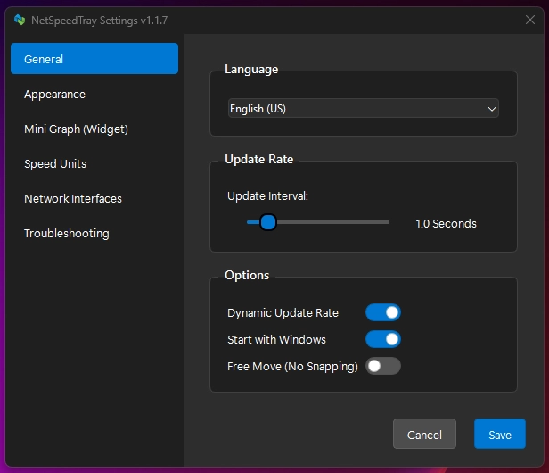 NetSpeedTray
