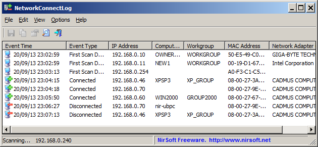 NetworkConnectLog