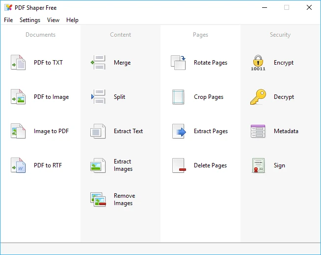 PDF Shaper Free