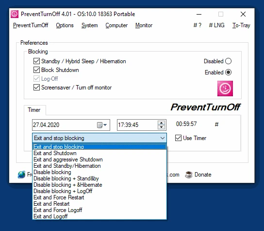 PreventTurnOff