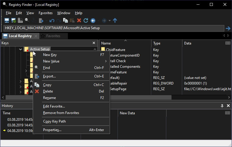 Registry Finder