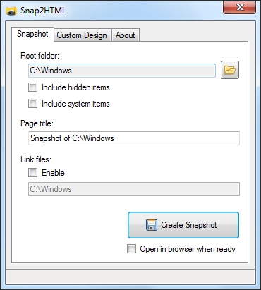 Snap2HTML