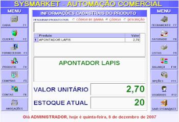 SysMarket - Sistema de Automação Comercial Não Fiscal
