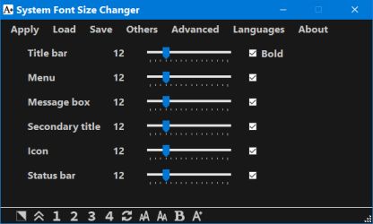 System Font Size Changer