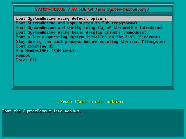 SystemRescueCd