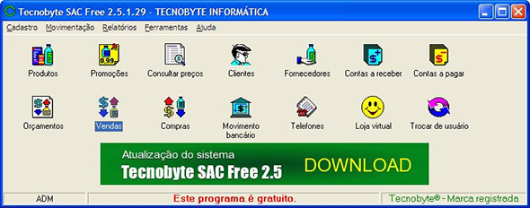 Tecnobyte SAC Free - Sistema de Automação Comercial