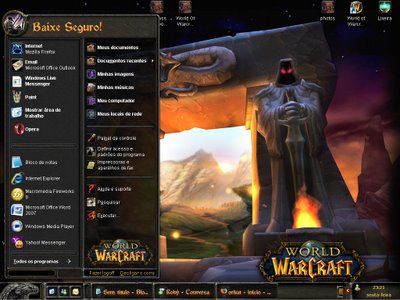 Tema para Área de Trabalho do World of Warcraft