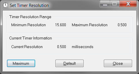 Timer Resolution
