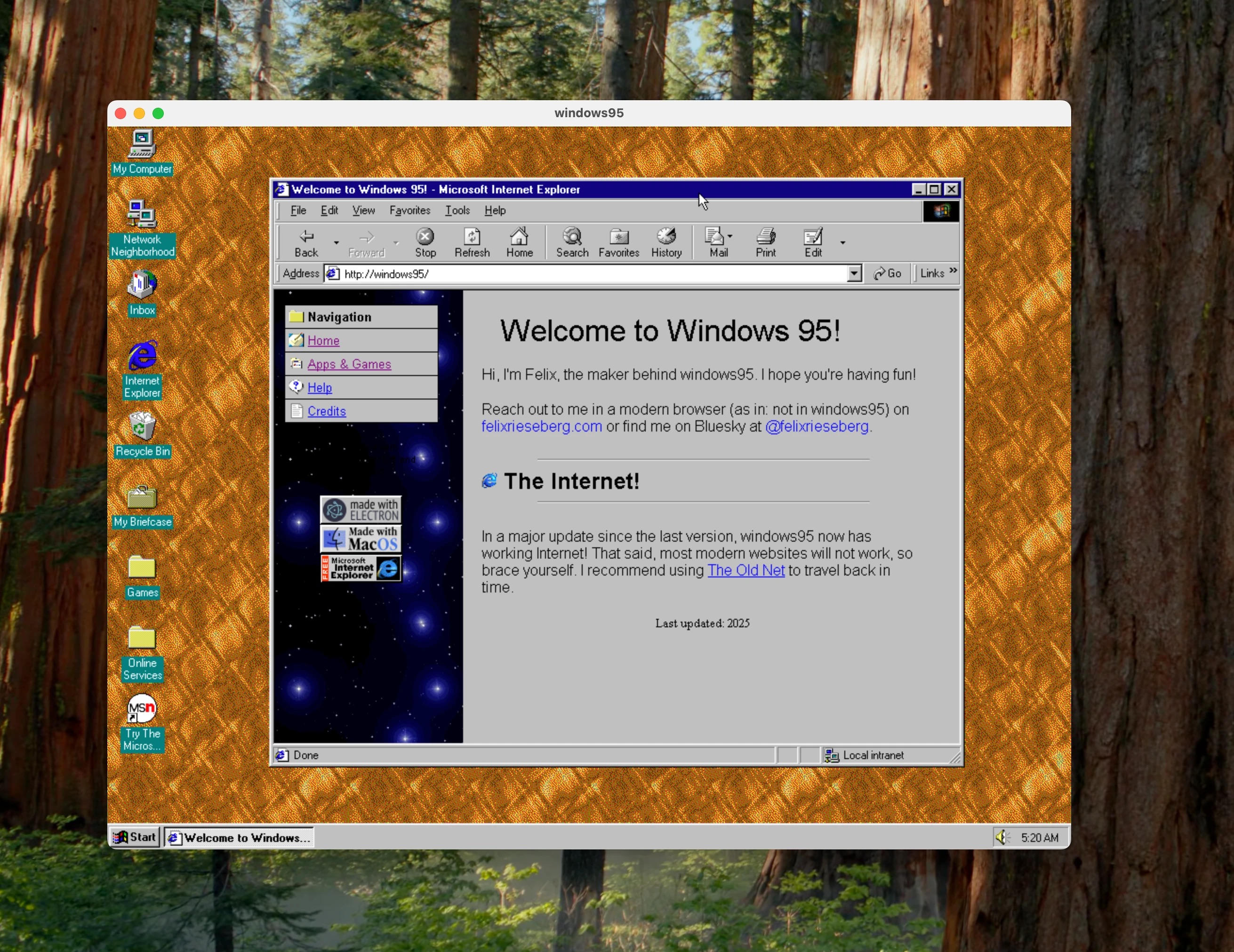 Windows 95 (Simulador)