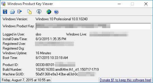 Windows Product Key Viewer