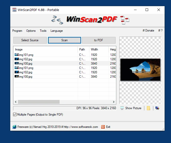 WinScan2PDF