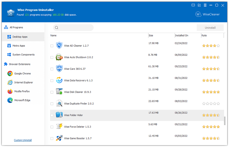 Wise Program Uninstaller