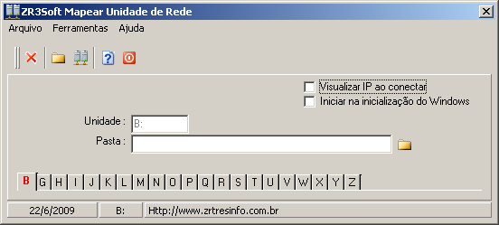 ZR3Soft Mapear Unidade de Rede